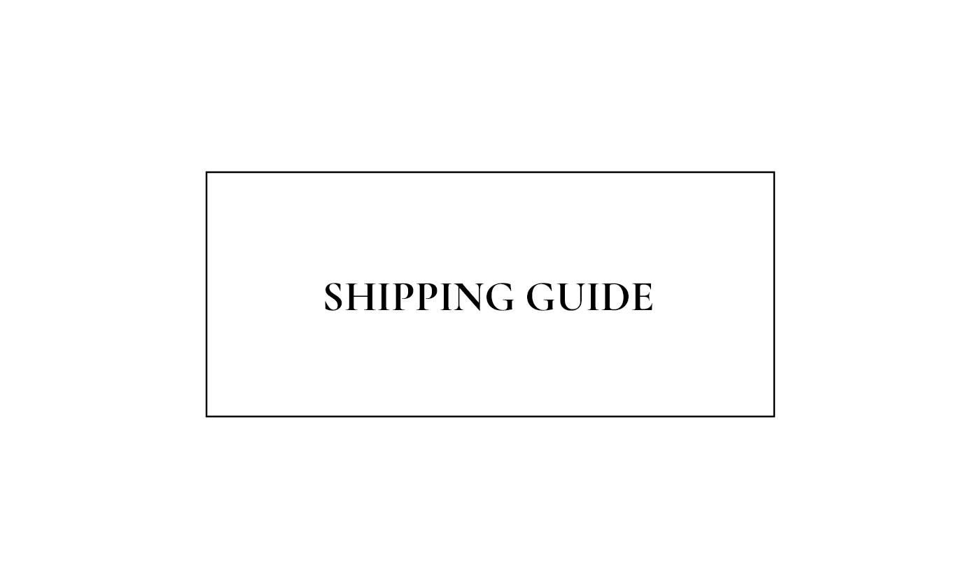 SHIPPING GUIDE